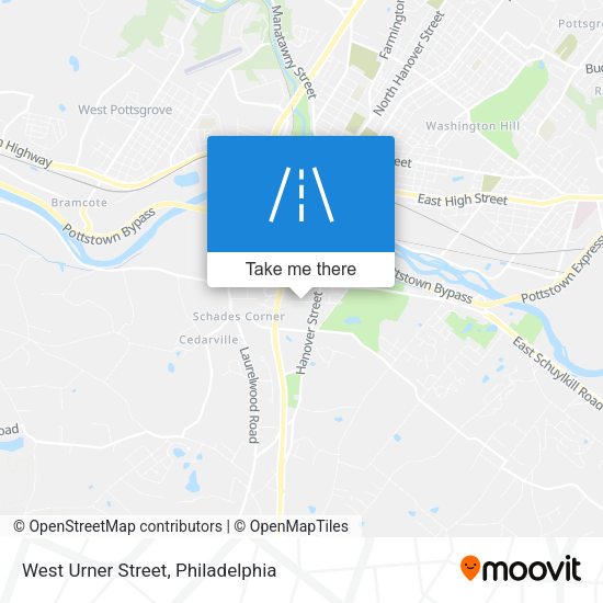 West Urner Street map