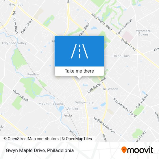 Mapa de Gwyn Maple Drive