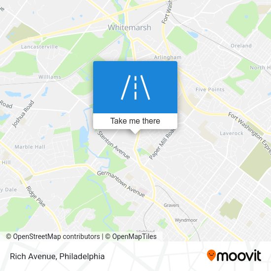 Mapa de Rich Avenue