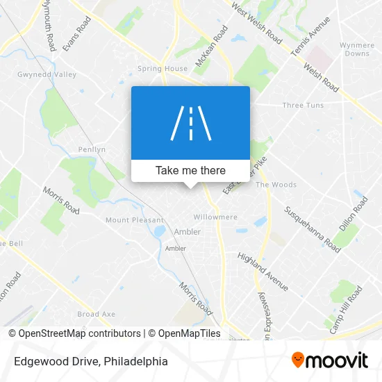 Edgewood Drive map
