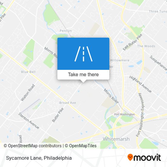 Sycamore Lane map