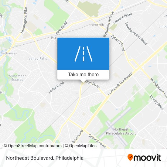 Mapa de Northeast Boulevard