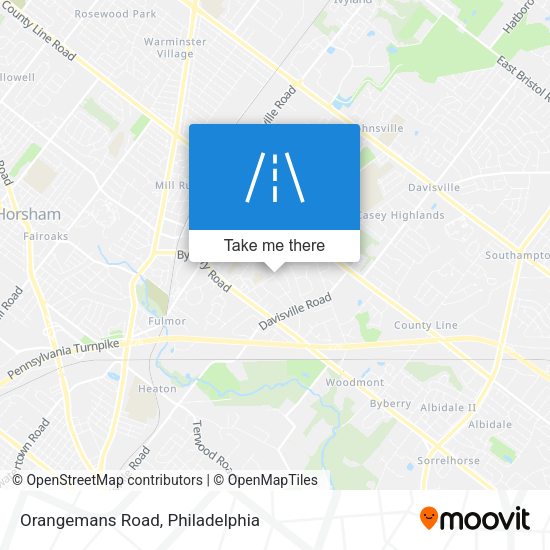 Orangemans Road map