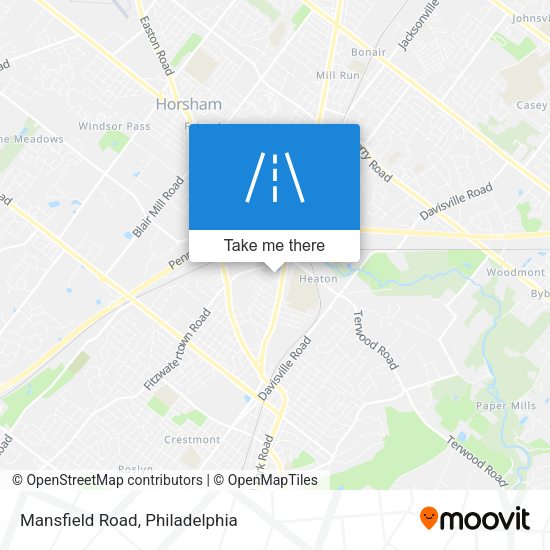 Mansfield Road map