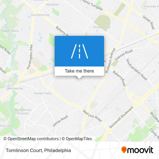 Tomlinson Court map