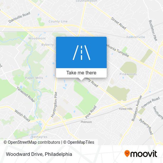 Woodward Drive map