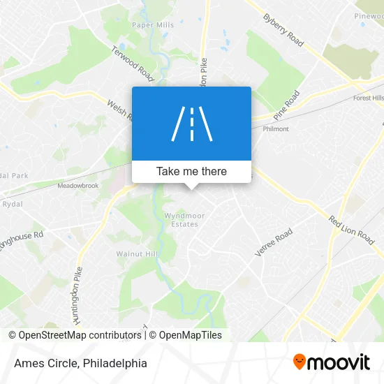 Ames Circle map