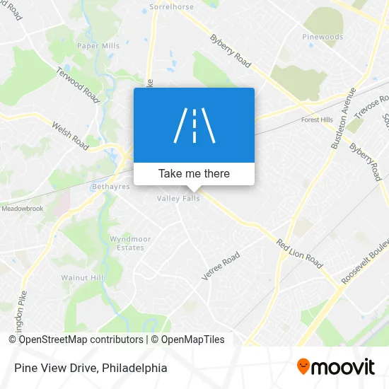 Pine View Drive map