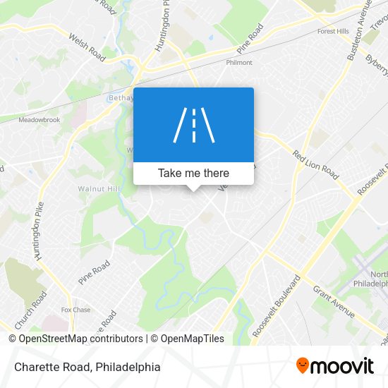 Mapa de Charette Road