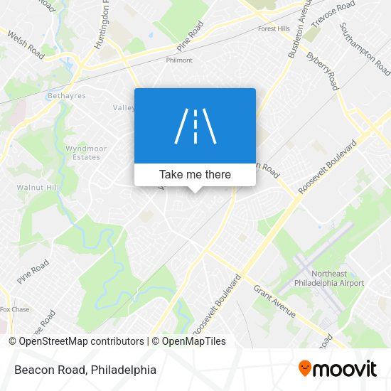 Mapa de Beacon Road