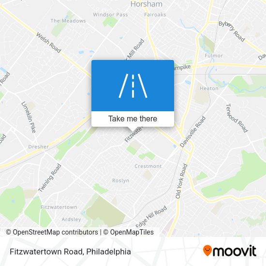Fitzwatertown Road map