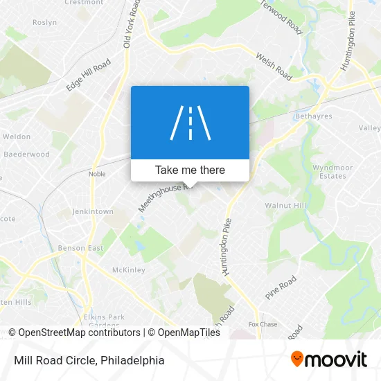 Mill Road Circle map