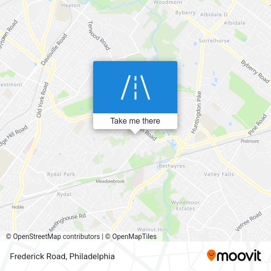 Frederick Road map