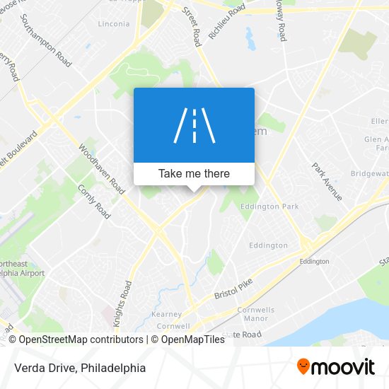 Mapa de Verda Drive