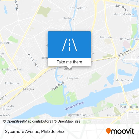 Sycamore Avenue map