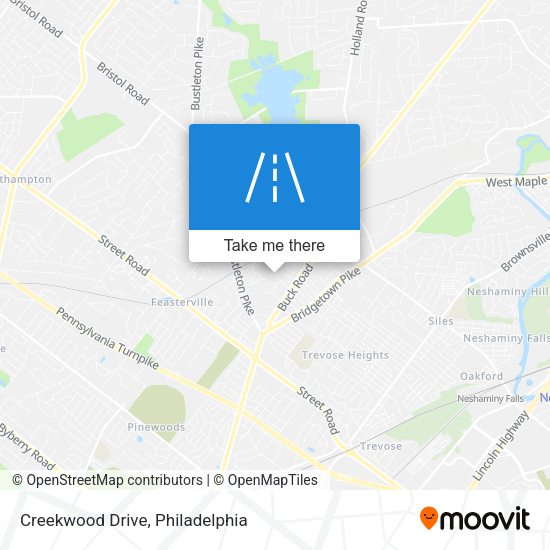 Mapa de Creekwood Drive