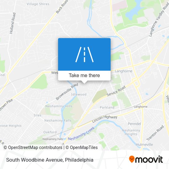 South Woodbine Avenue map