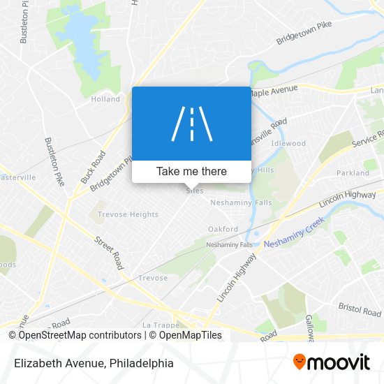 Elizabeth Avenue map