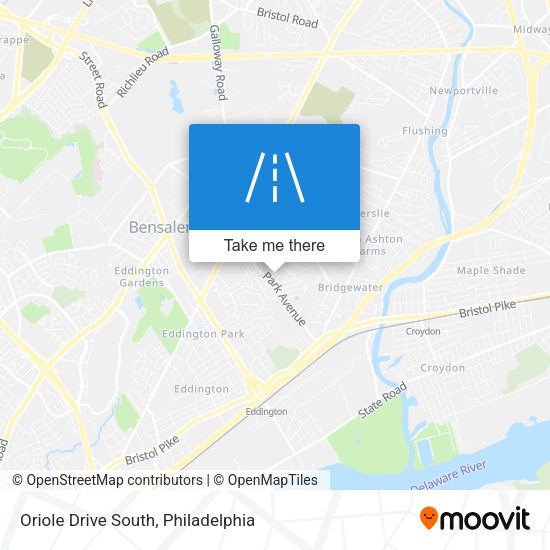 Oriole Drive South map
