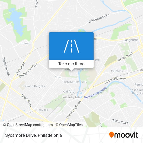 Mapa de Sycamore Drive