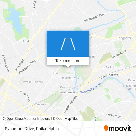 Sycamore Drive map