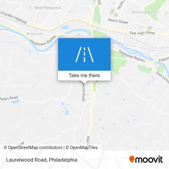 Laurelwood Road map