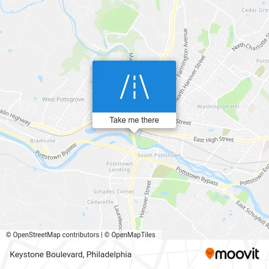 Keystone Boulevard map