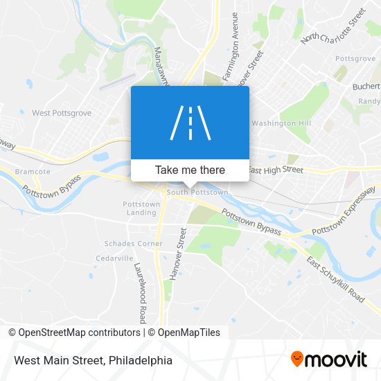 West Main Street map