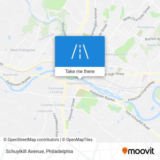 Mapa de Schuylkill Avenue