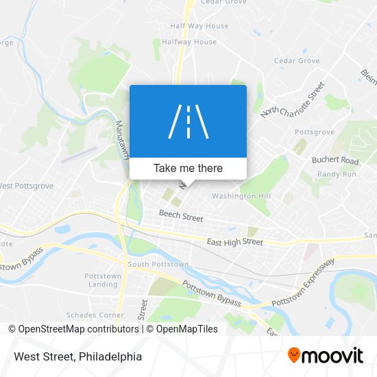 Mapa de West Street