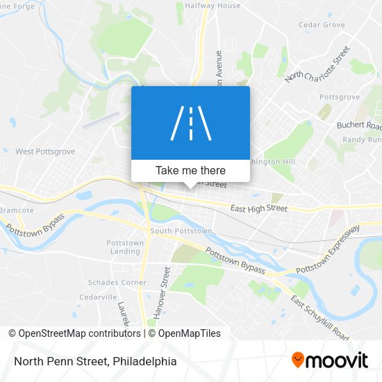 North Penn Street map