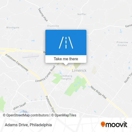 Adams Drive map