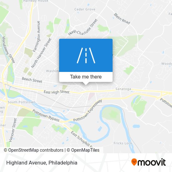 Highland Avenue map