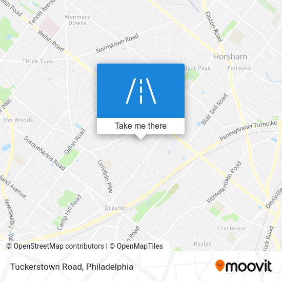 Tuckerstown Road map