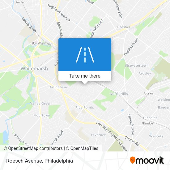 Roesch Avenue map