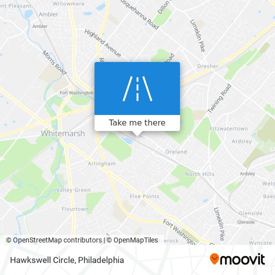 Hawkswell Circle map