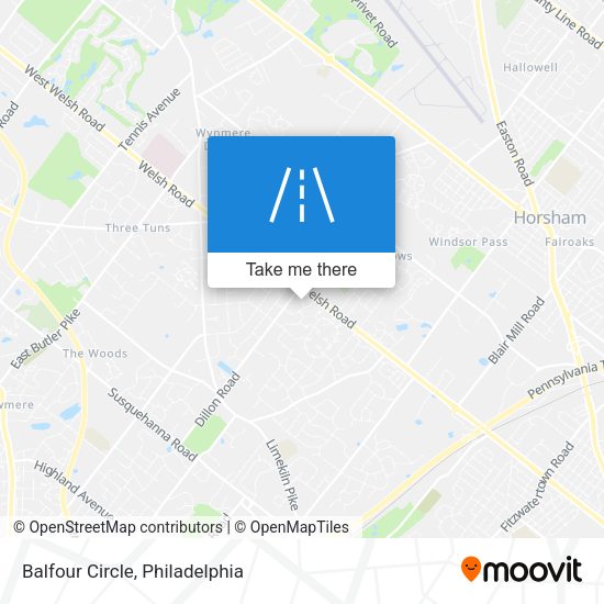 Balfour Circle map
