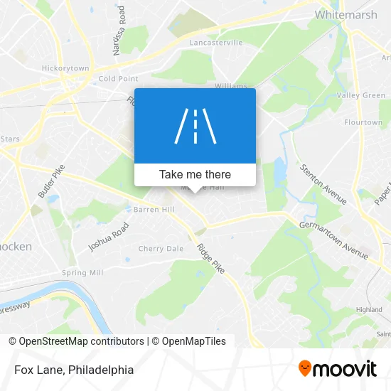 Fox Lane map