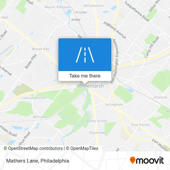 Mathers Lane map