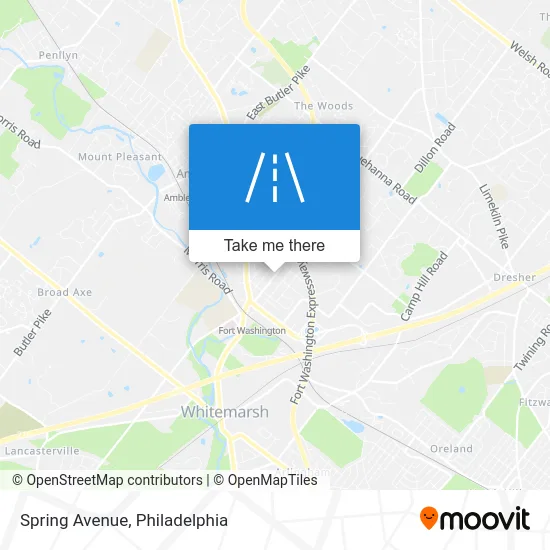 Spring Avenue map
