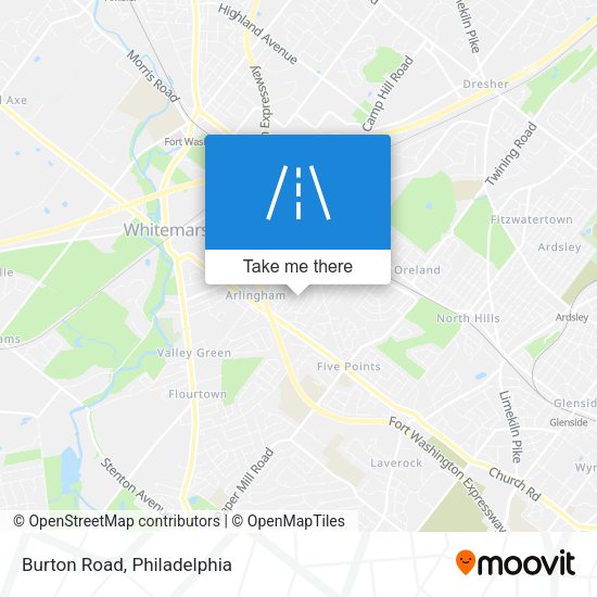 Mapa de Burton Road