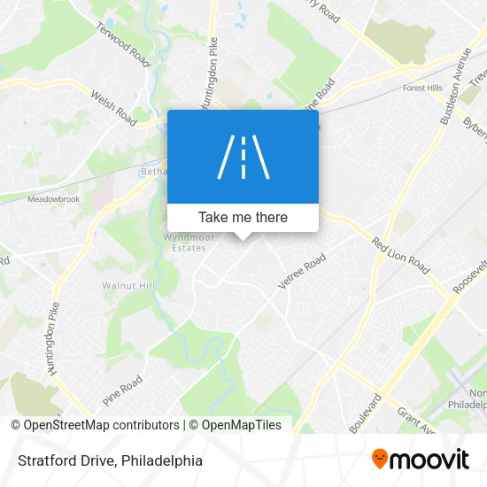 Stratford Drive map