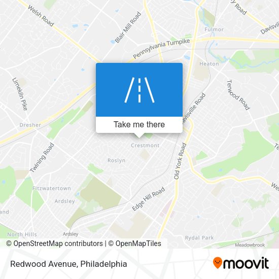 Redwood Avenue map