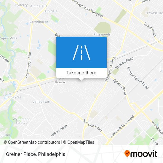 Mapa de Greiner Place