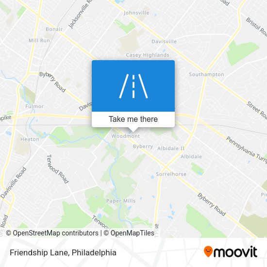 Friendship Lane map