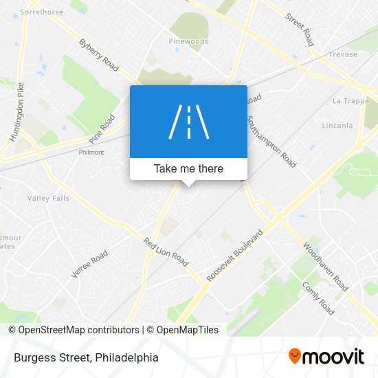 Mapa de Burgess Street