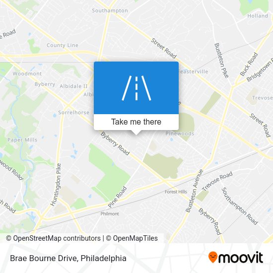 Brae Bourne Drive map