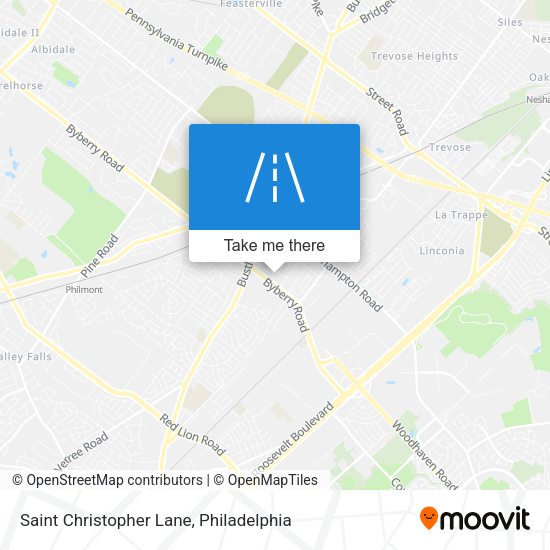 Mapa de Saint Christopher Lane