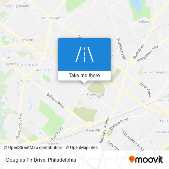 Douglas Fir Drive map