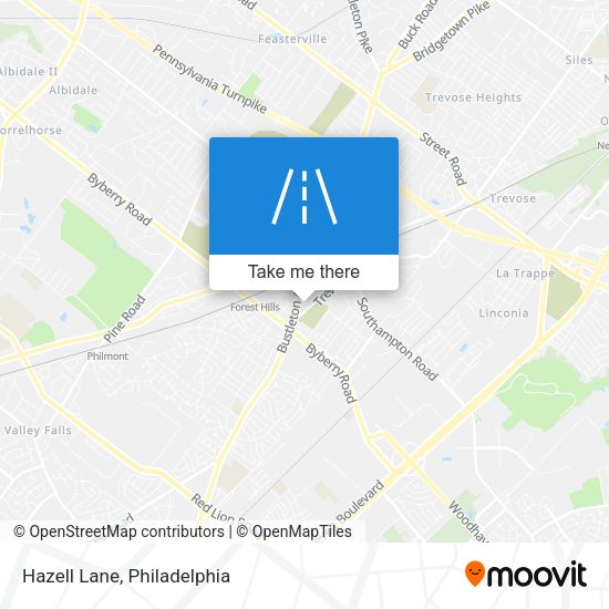 Mapa de Hazell Lane